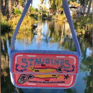 STAUD Tommy Beaded Staudines Sardines Bag